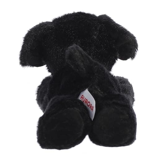 Aurora Black Lab Dog Mini Flopsie Plush Stuffed Animal 8" — view 2