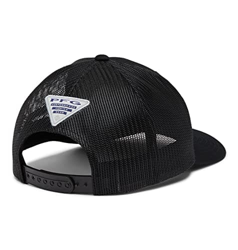 Columbia Unisex PFG Mesh Snap Back Ball Cap, Black, Hook — view 5