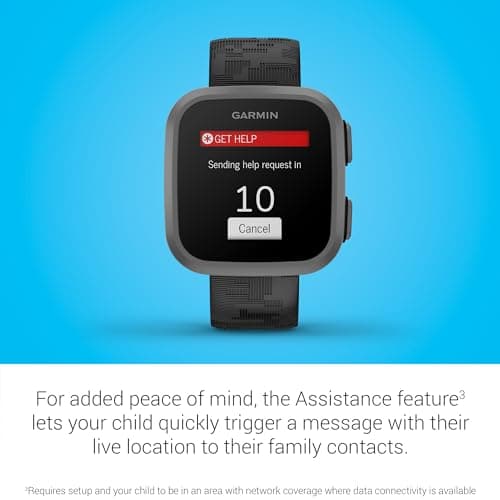 Garmin Bounce™, Kids Smartwatch, Two-Way Text and Voice Messaging, Location Tracking, Black Camo — view 4