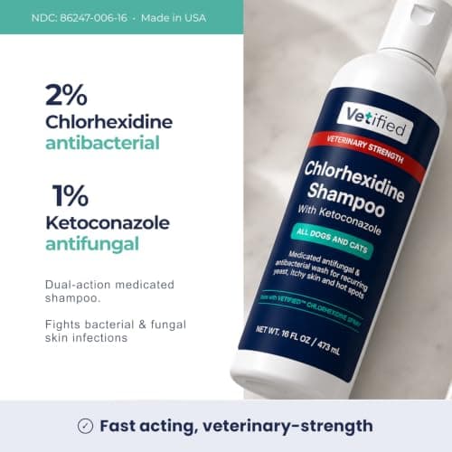 VETIFIED Chlorhexidine Shampoo 16 fl oz - NDC: 86247-002-16
