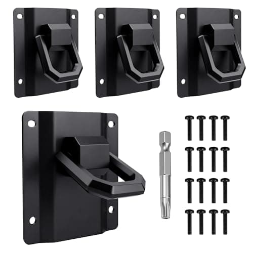 Klutchtech Tie Down Anchors Fit for Ford F150 & Raptor 2015-2026 & F250 F350 F450 F550 2017-2026, Truck Bed Tie Downs Car Accessories 4-Pack Replace# FL3Z-99000A64-B & FL3Z-9928408-AB Black