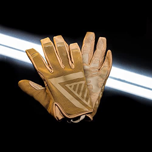 Glove Station The Impulse High Dexterity Shooting Gloves, Touchscreens Compatible, Lightweight Design Extra Snug Fit for Men Outdoor Sports Airsoft Utility, Tan, Small — view 2
