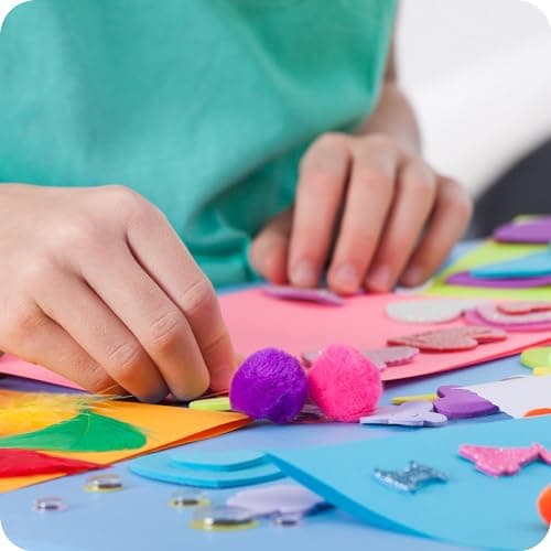 Arts and Craft Kit Vault - 1000+ Piece Crafts Kit Library in a Box for Kids Ages 8 9 10 11 & 12 Year Old Girls & Boys - Crafting Supplies Set Kits - Gift Ideas for Preschool Kids Project Activity — view 4