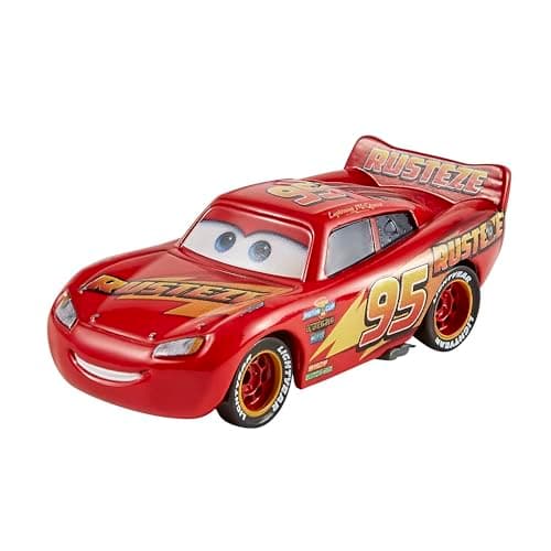 Mattel Disney and Pixar Cars Toys, Radiator Springs 3-Pack of Die-cast Toy Cars & Trucks with Lightning McQueen, Mater & Sheriff​​​ — view 4