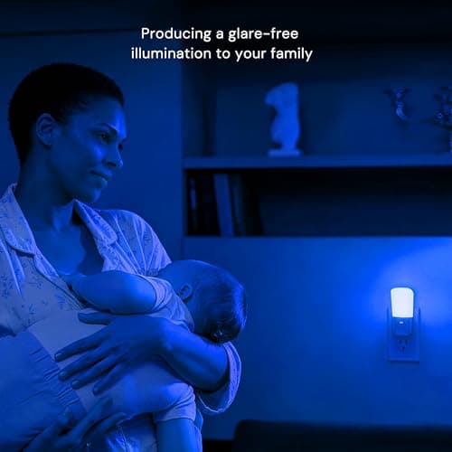 LOHAS-LED Blue Night Light Plug in, 2 Pack Dimmable LED Night Lights — view 3