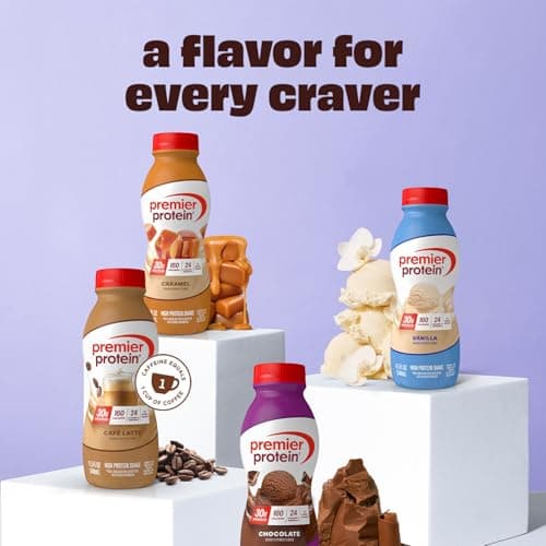Premier Protein Shake, Chocolate, 30g Protein, No Added Sugar, 24 Vitamins & Minerals to Support Immune Health, Gluten-Free,11.5 fl oz (12 Pack) — view 5