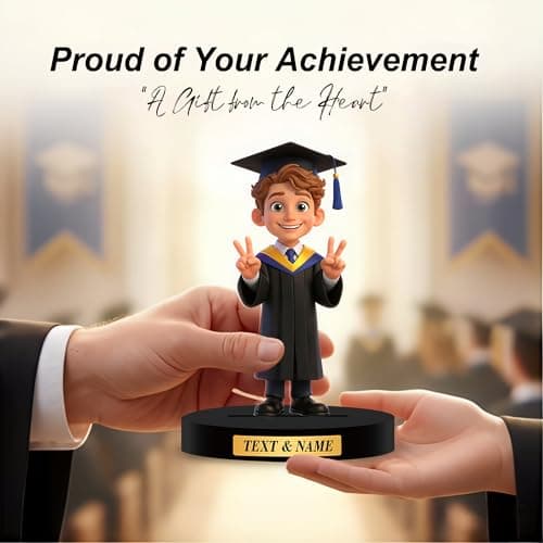 Custom Graduation Figures from Photo, Personalized 2026 Graduation Gifts Decorations, 2D Acrylic Figurine, Posable Figure, for Friends — view 5