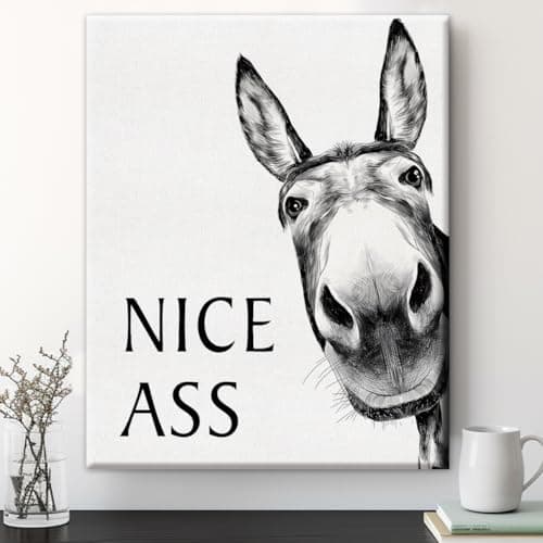 Bathroom Wall Art Vintage Funny Wall Art for Home Decor Bathroom 8x10 Inches