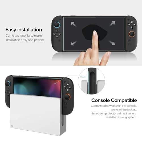 ivoler 3-Pack Screen Protector Tempered Glass for Nintendo Switch 2 Model 2025, Accessories Transparent HD Clear Anti-Scratch Screen Protector for Nintendo Switch 2, 7.9-Inch — view 3