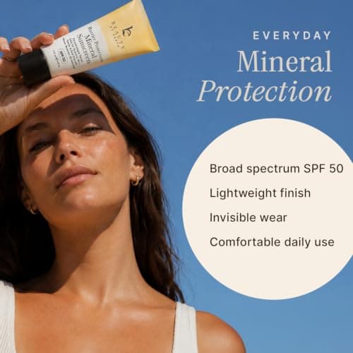 Mineral Sunscreen for Body SPF 50 – Reef Friendly Broad Spectrum Zinc Oxide, Made in USA with Organic & Natural Ingredients, Water Resistant 80 Min, Non Toxic Baby Sunblock for Kids, No White Cast — view 2