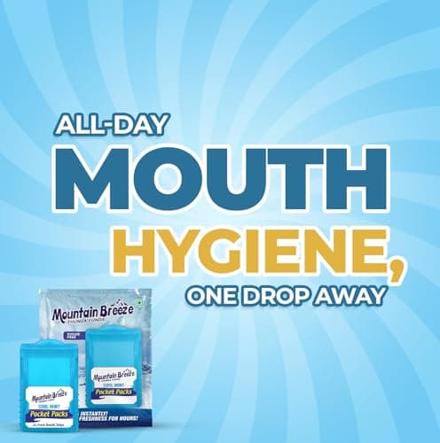 Mountain Breeze Oral Hygiene Mouth Freshener Sugar Free Cool Mint Flavoured Breath Strips (24 Strips Each Cassatte)-Pack of 1(3 Cassette) NEW — view 4