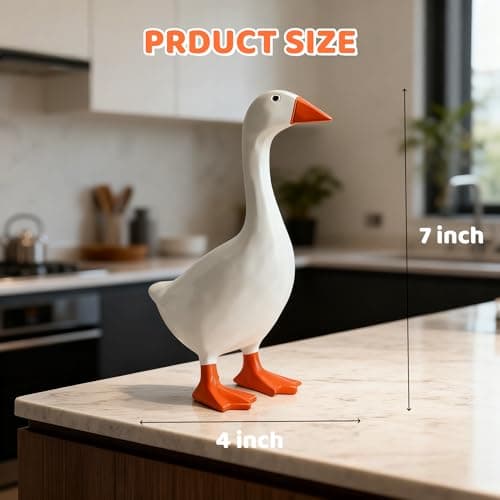 SJzdzsw 7 Inch Desk Goose - Mini Desk Goose for Office & Home, Desktop Goose Gift for Friends and Family