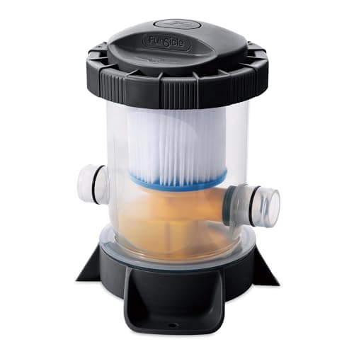 Funsicle QuickSet Designer 10' x 30" Round Above Ground Swimming Pool, With FiltraBoost 400 GPH Filter Pump, Type I Filter Cartridge & Repair Patch, Dark Herringbone — view 4