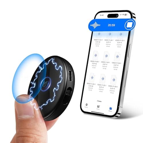 136GB(9800Hours) Magnetic Voice Activated Recorder, Digital Voice Recorder with DSP 5.0 AI-Intelligent Noise Cancellation, HD Audio Recording Device for Lectures Meetings Interviews Classes