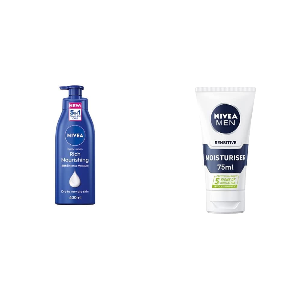 NIVEA Rich Nourishing Body Lotion (400ml), Rich 72H Hydration Moisturiser for Dry Skin Made with Deep Moisture Serum and Almond Oil, Intensive Hydration Body Lotion — view 9