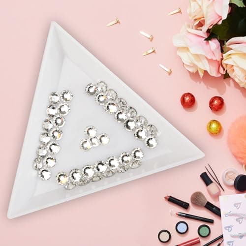 Jollin 1440pcs Glue Fix Crystal Flatback Rhinestones Glass Diamantes Gems for Nail Art Crafts Decorations Clothes Shoes 4.8mm (ss20, Crystal) — view 2