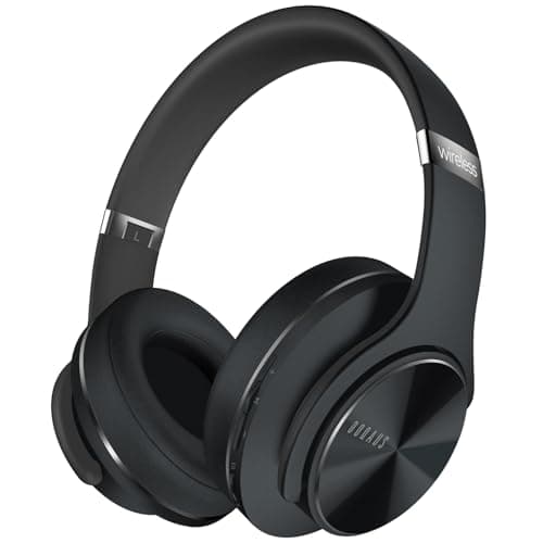DOQAUS Bluetooth Headphones Wireless Over Ear with 90 Hours Playtime, 3 EQ Modes & Memory Foam for Extended Travel, Study and Commuting - Perfect Christmas Gifts Stocking Stuffers for Men Women