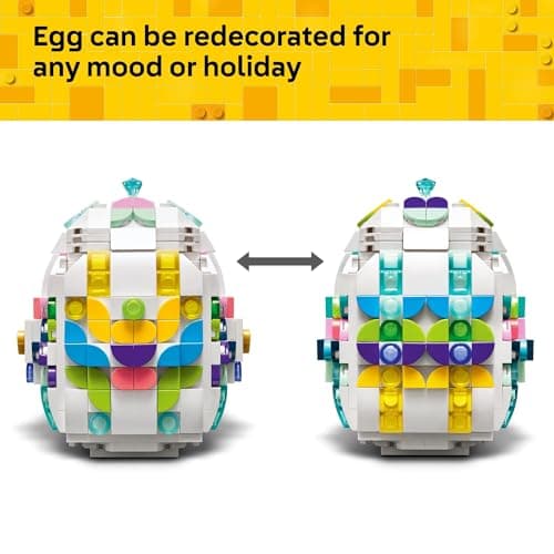 LEGO Decorative Easter Egg Building Toy for Girls & Boys - Springtime Craft Activity for Kids, Ages 8+ - Basket Stuffer or Gift Idea for Easter, Birthdays, & Special Occasions - 40816 — view 4