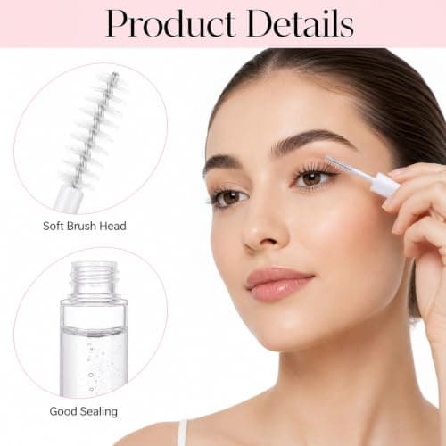 Hpmjz 30PCS Empty Eyelash Cream Container 3ml Mini Mascara Tube with Brush — view 4