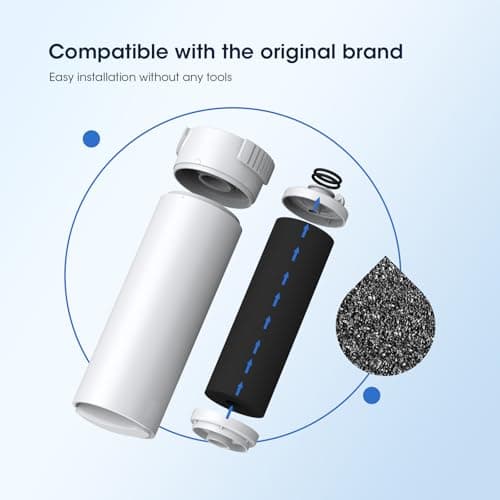 GLACIER FRESH Water Filter Compatible with XWFE (Built-in CHIP), Replacement for GE XWFE, XWF Refrigerator Water Filter NSF/ANSI 42 Certification Pack of 1 — view 3