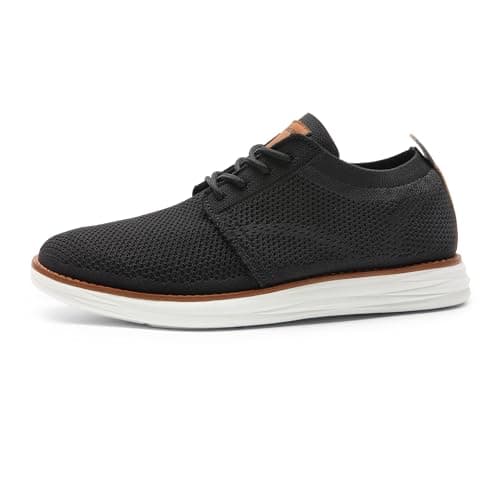 Bruno Marc Men's KnitFlex Breeze Mesh Sneakers Oxfords Lace-Up Lightweight Casual Walking Shoes,Size 11,Black,GRAND-01 — view 7