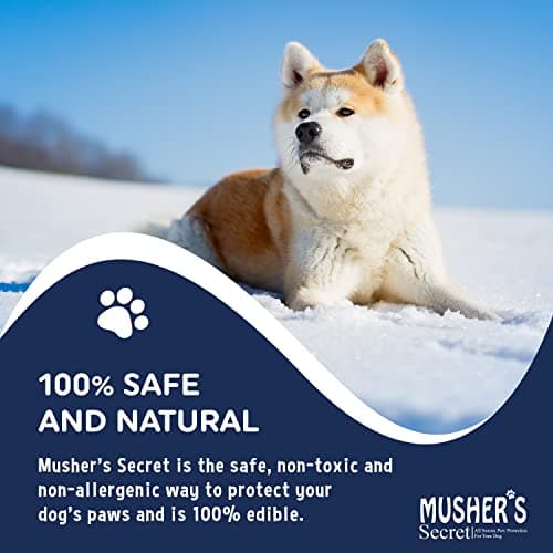 Musher's Secret Dog Paw Wax 60g – Lick Safe Moisturizer for Cracked Pads – Nose & Paw Care Balm – Helps Protect from Hot Pavement & Snow with Vitamin E — view 6