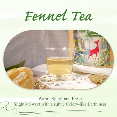 WT WEETEE Fennel Tea Bags 100 Count, 100% Natural & Pure Fennel Seeds Tea, Smooth & Sweet, No Sugar, Caffeine-Free — view 2