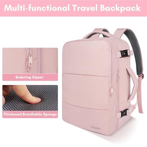 Taygeer Travel Backpack for Women, TSA Carry On Backpack Flight Approved — view 7
