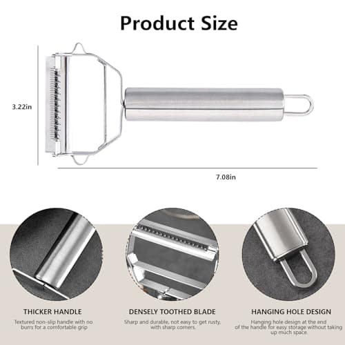 Multifunction Stainless Steel Julienne Peeler Vegetable Peeler Double Planing Grater Kitchen Accessories Cooking Tools