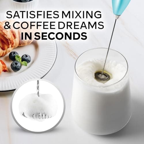 ZK Milk Frother OG w Stand - Purple-Teal Blend - 4B