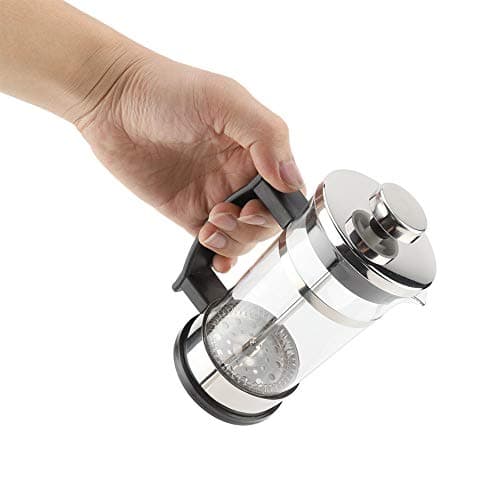 Stainless Steel French Press Coffee Pot with Double Filtration for Household and Small Office Use Made of 304 Stainless Steel and Glass — view 3