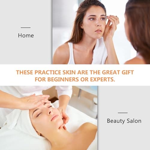 LALADEFIEE Tattooing Practice Skin 6Pcs Brow Sheets Non Ink for Eyebrow Tattoo and Shading Practice — view 3