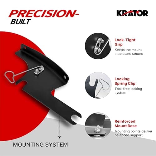 Krator Front Batwing Motorcycle Fairing Compatible with Harley Davidson Road King FLHR (1994-2023) & Road King Special FLHRXS (2017-2026) Gloss Black ABS Fairing, 6" Windshield with Chrome Trim, Smoke — view 4