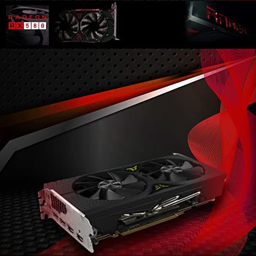 MTG Aurora 4T Gaming Tower PC- Intel Core i7 4th Gen, AMD RX 580 GDDR5 8GB 256bits Graphic, 16GB Ram, 512GB Nvme, New MTG 27 Inch Monitor, RGB Keyboard Mouse, Headphone, Webcam, Windows 11 — view 3