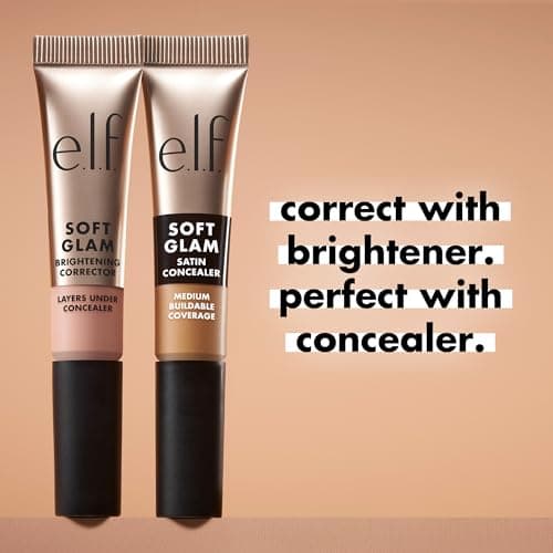 e.l.f. Soft Glam Brightening Corrector, Helps Minimize Dark Circles & Discoloration, Hydrating With A Natural Finish, Vegan & Cruelty-Free, Light Pink — view 6
