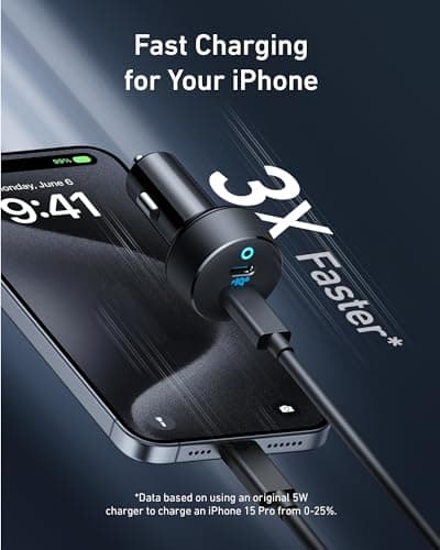 Anker USB C Car Charger, 40W 2-Port PowerIQ 3.0 Type C Adapter, iPhone 17 Car Charger, PowerDrive III Duo with Power Delivery for iPhone 17/17 Pro Max/16/15/14 Series, Galaxy S24/23,AirPods and More — view 2