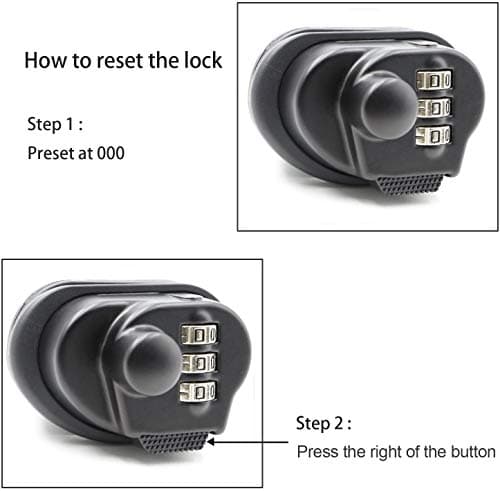 Mizzuco Trigger Lock 3 Digit Combination Gun Lock (3Pcs) — view 3