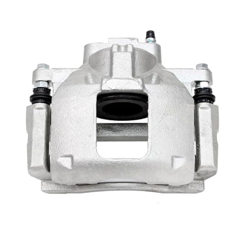 Detroit Axle - Front 2pc Brake Calipers for 2007-2011 Dodge Nitro, 2008-2012 Jeep Liberty, 2007-2017 Wrangler 2018 Wrangler JK, 2 Disc Brake Calipers w/Bracket Replacement — view 2