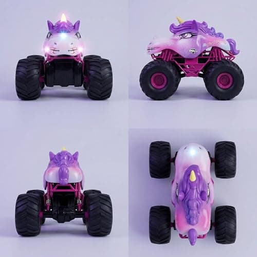 Tucrae RC Car, Pink Remote Control Car for Girls, 1:18 Amphibious Waterproof Monster Truck Toys 2.4 GHZ Remote Control 360 ° Rotation Stunt Car, Gifts for Girls 6 + Years Old on Birthday — view 4