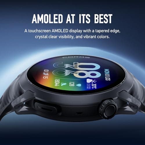 COROS PACE 4 Ultralight Sport GPS Watch, 1.2" AMOLED Touchscreen Running Watch, 19 Days of Daily use, Voice Features, Advanced Training Tools, Accurate GPS (Black Crystal, Aluminum) — view 3