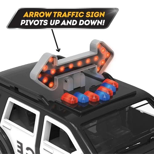 Driven by Battat – 7-Inch Police SUV Toy with Lights & Sounds, Rescue Vehicle for Boys & Girls, Durable Design, Realistic Details, Gift 3+ Years Toy for Kids — view 6
