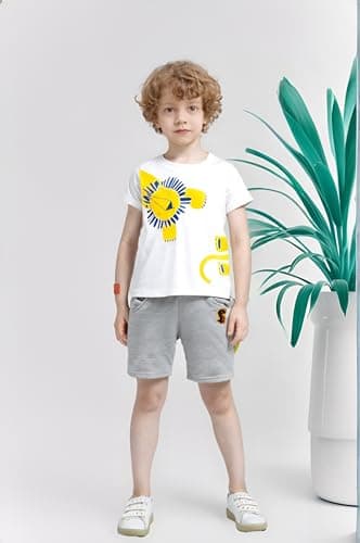 Winzik Boys 4-Pack Shirts,Toddler Boys' Tops Tees T Shirts Kids Short Sleeve Summer Clothes 2-8T (18-24 Months, 4-Pack 1#)