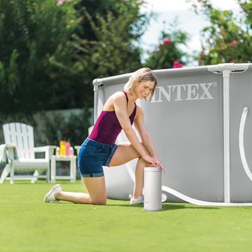 INTEX C1000 Krystal Clear Cartridge Filter Pump for Above Ground Pools: 1000 GPH Pump Flow Rate – Improved Circulation and Filtration – Easy Installation – Improved Water Clarity – Easy-to-Clean — view 2