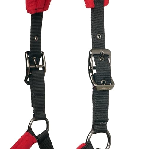 LeMieux Vogue Fleece Headcollar - Halter & Leadrope (Chilli - Pony) — view 5