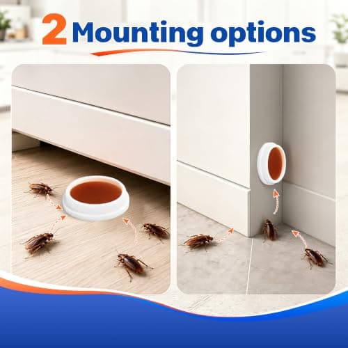 96Pcs Cockroach Bait Stations for Indoor and Outdoor Use, Bait Included and Ready to use — view 4