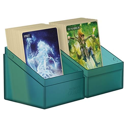 Ultimate Guard Boulder 100+ Classic, Deck Case for 100 Double-Sleeved TCG Cards, Malachite, Secure & Durable Storage for Trading Card Games, Soft-Touch Finish — view 3