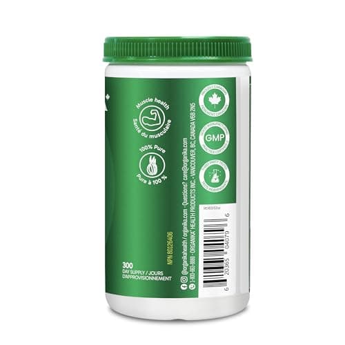 Organika Canadian-Made Glycine Powder - Proteinogenic Amino Acid - Aids Protein Synthesis, Collagen Formation, Joint and Muscle Health, Calming Effect - 450g — view 5