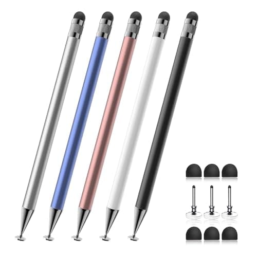 Bopomofo Stylus(5 Pcs),2-in-1 Stylus Pen for Touchscreen,Stylus Pen