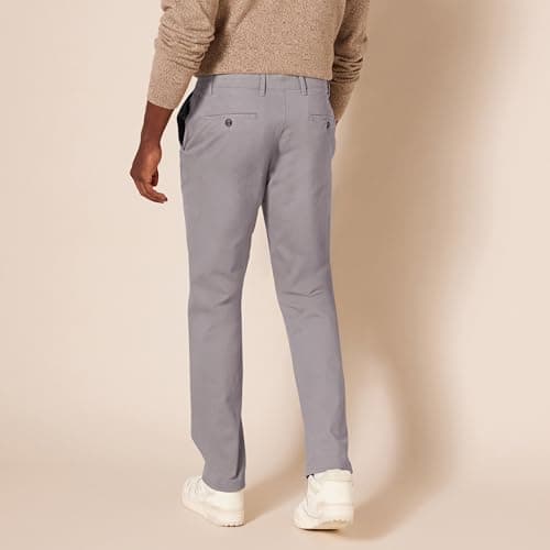 Amazon Essentials Men's Slim-Fit Casual Stretch Khaki, Dark Grey, 38W x 28L — view 2