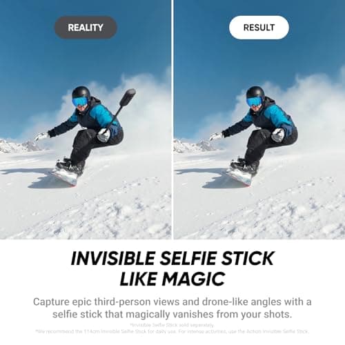 Insta360 X4 Air No Drone No Problem Bundle - Lightweight 165g 8K 360 Camera, 3 Meter Invisible Selfie Stick, Replaceable Lenses, Shoot First & Frame Later, FlowState Stabilization, AI-Powered App — view 4